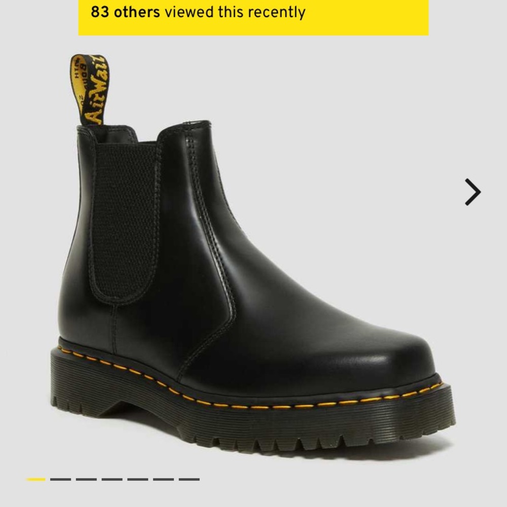 DR. MARTEN 2976 BEX SQUARED TOE LEATHER CHELSEA BOOTS